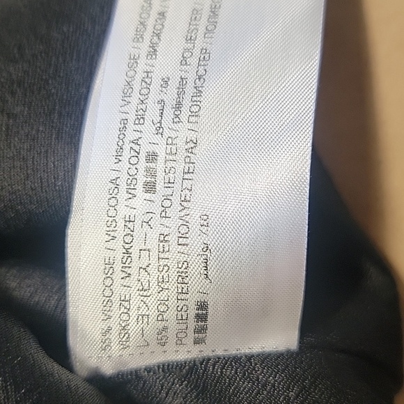 MNG Mango Size XS Black Satin Bandeau Corset Top, Excellent Used Condition - Picture 7 of 14